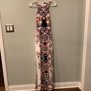 Gorgeous floral halter floor length dress